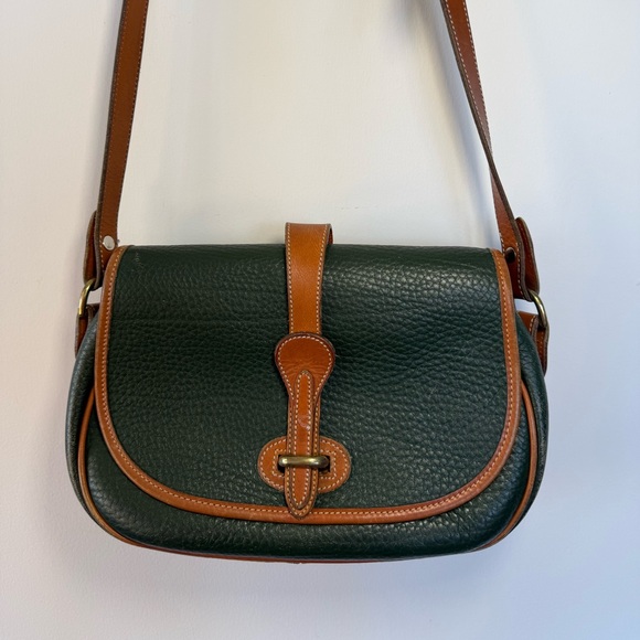Dooney & Bourke Handbags - Dooney & Bourke Green and Brown Crossbody Bag